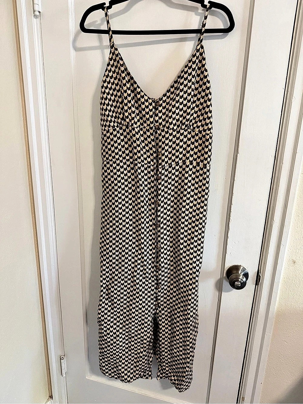 Rip Curl Juniors' Isla Geo-Printed Midi Dress Spaghetti Strap Linen Blend